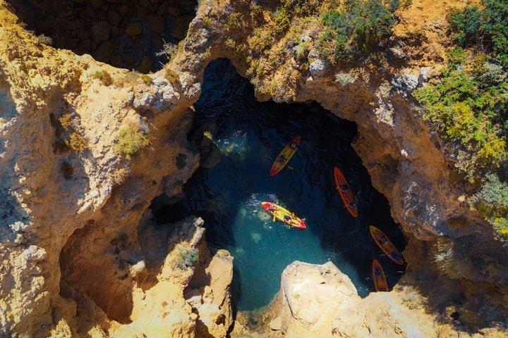 From Lagos: Kayak Tour of Ponta da Piedade Caves on Catamaran