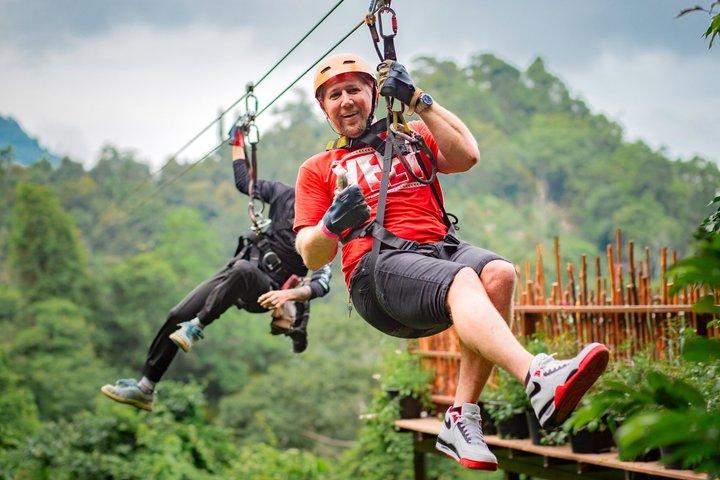 Koh Samui Tree Bridge Zipline and Jungle Cafe with Hotel Transfer