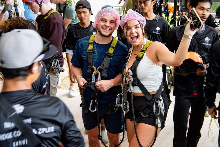 Koh Samui Tree Bridge Zipline and Jungle Cafe with Hotel Transfer