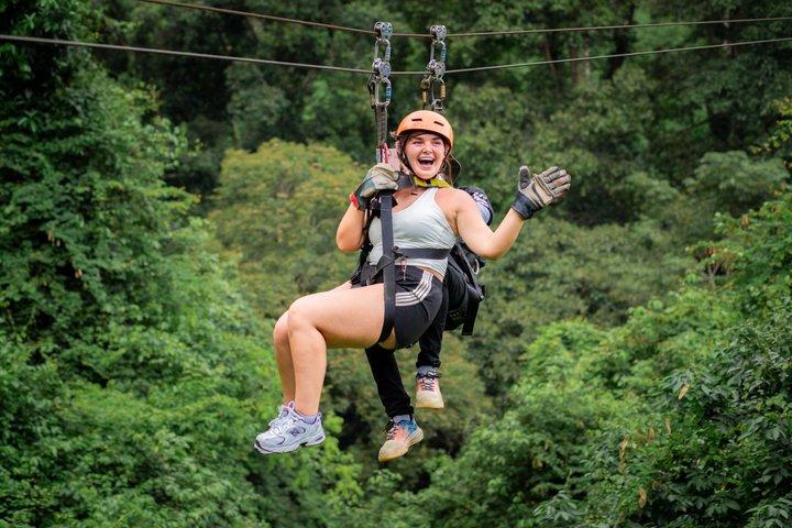 Koh Samui Tree Bridge Zipline and Jungle Cafe with Hotel Transfer