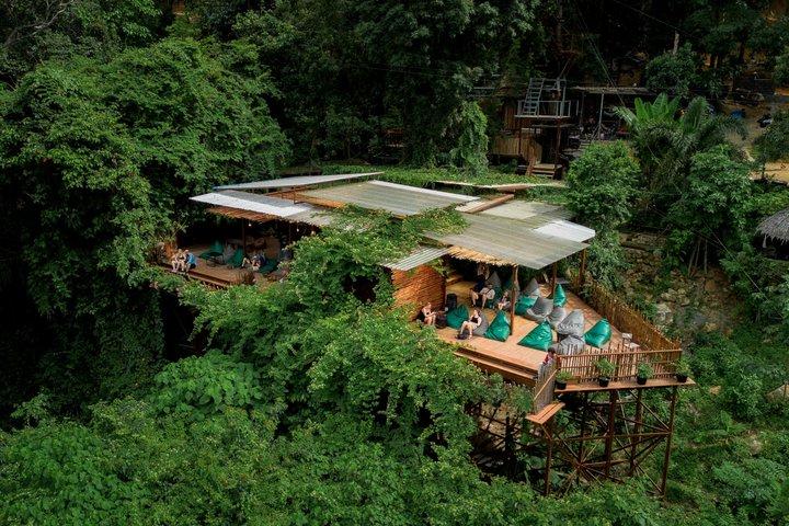 Koh Samui Tree Bridge Zipline and Jungle Cafe with Hotel Transfer