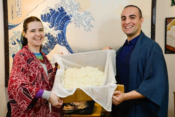 Japanese Mochi Pounding Experience in Asakusa, Tokyo