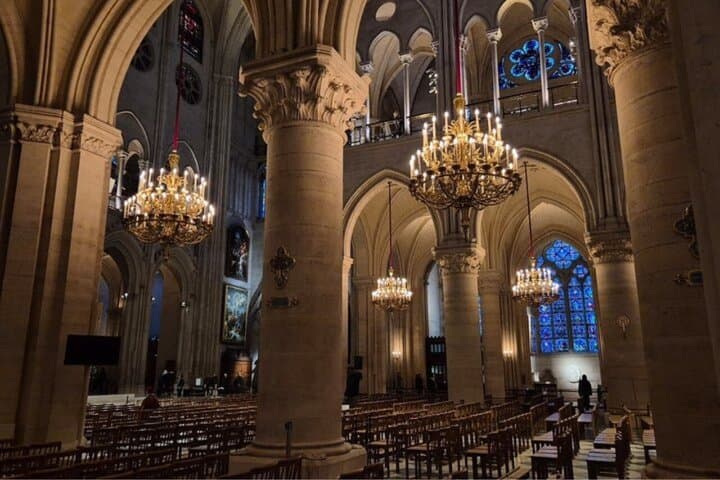 Notre Dame Cathedral Evening Interior and Exterior Guided Tour