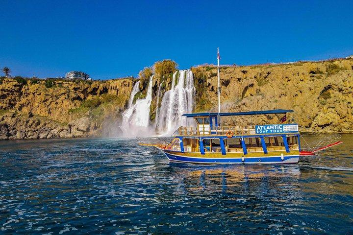 Antalya: Beach & Waterfalls Boat Trip w/ Lunch & Soft Drinks