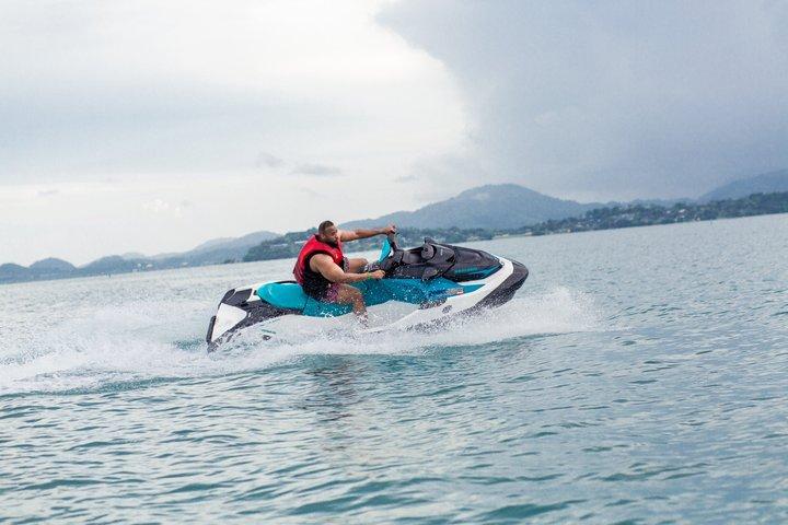 Phuket Jet Ski Adventure and Island Hopping with Transfers