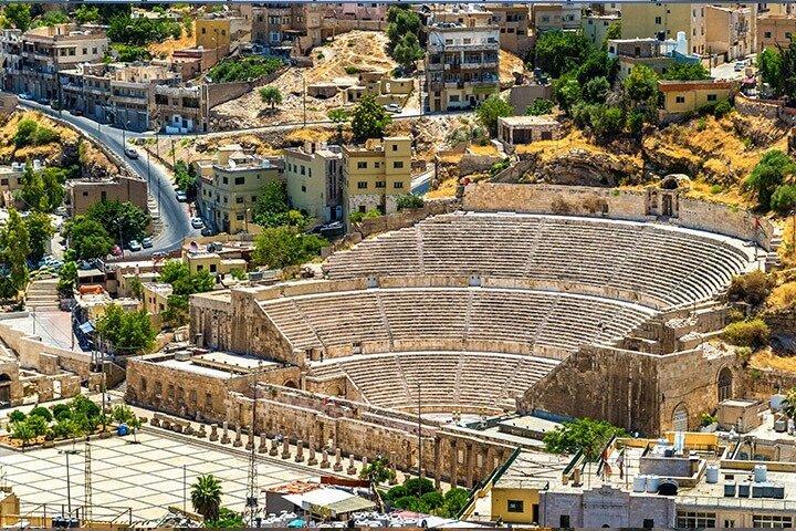 Private Amman City Sightseeing with Optional Arabic Mezze Lunch and Turkish Bath