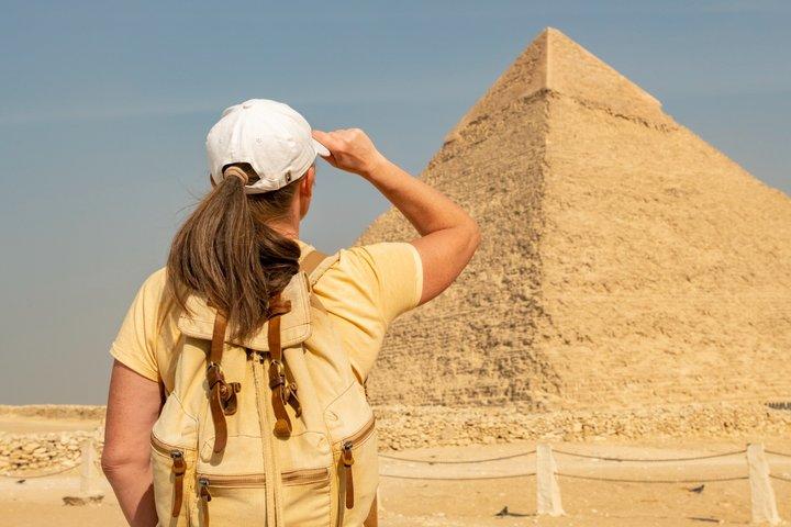 Private Day from Sharm to Cairo by plane, all entrance fees, Camel, Lunch, Guide