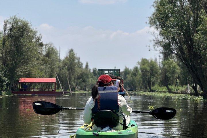 Xochimilco Kayak Tour, English Guided Nature & Culture Experience
