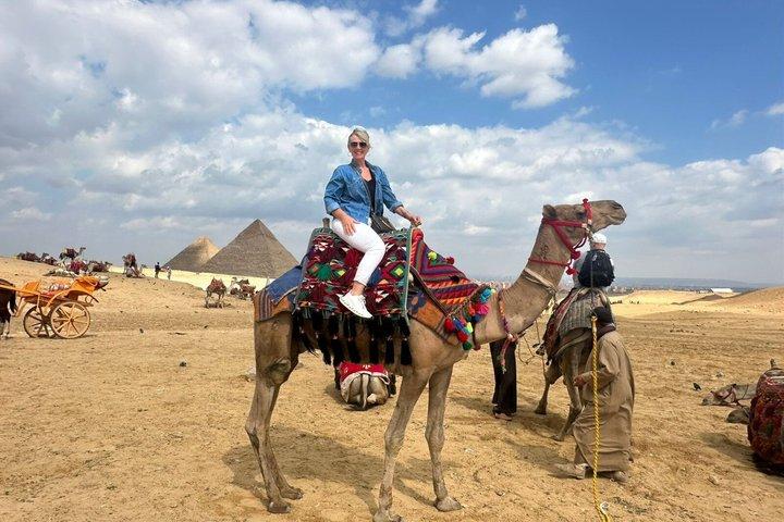 Sunrise Camel Ride at Giza Pyramids, Sphinx with Hotel Pickup