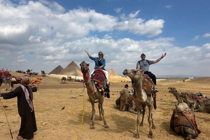 Sunrise Camel Ride at Giza Pyramids, Sphinx with Hotel Pickup