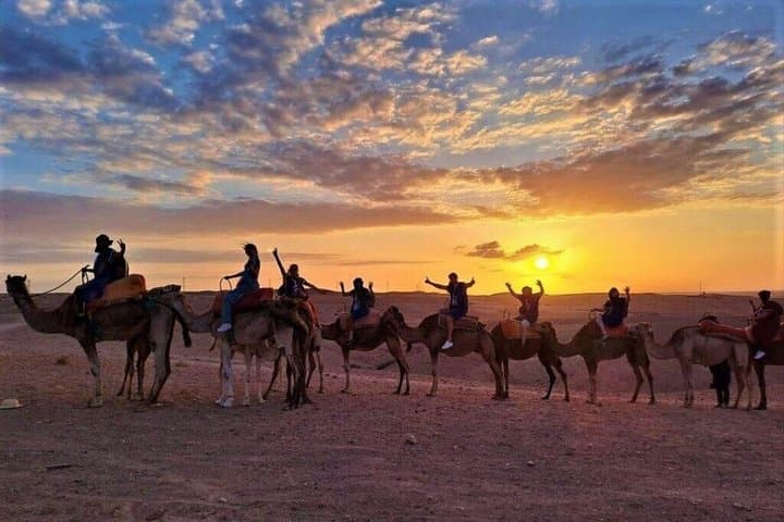 Agafay Sunset Dinner Show from Marrakech with Camel & Quad