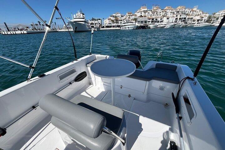 Boat rental in Marbella with dolphin watching
