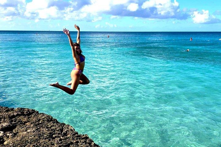 Aruba UTV, ATV Adventure to Beach with cliff jumping