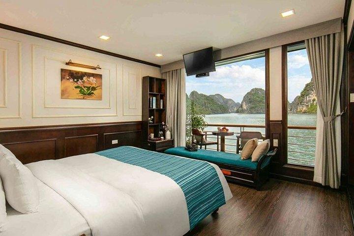 PRIVATE BALCONY Halong Lan Ha Bay All Inclusive overnight Cruises