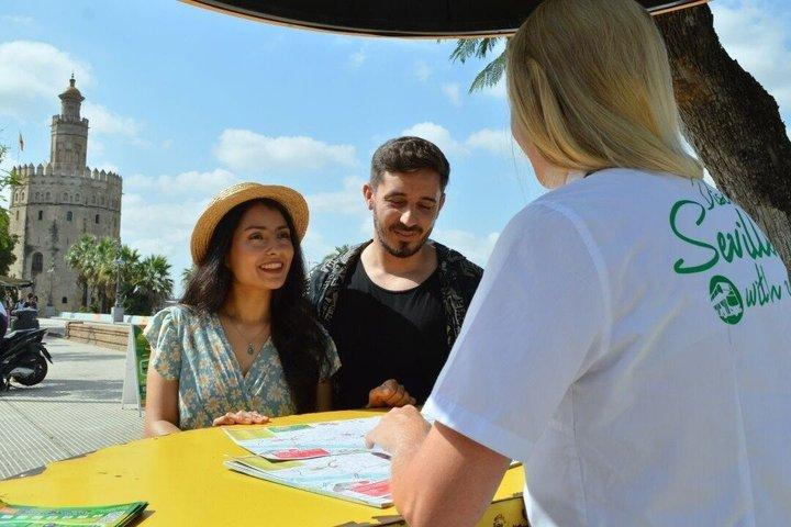 Tourist bus tour of Seville