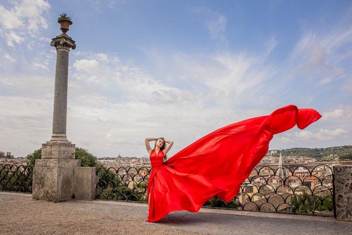 Rome : Photoshoot with Flying Dress