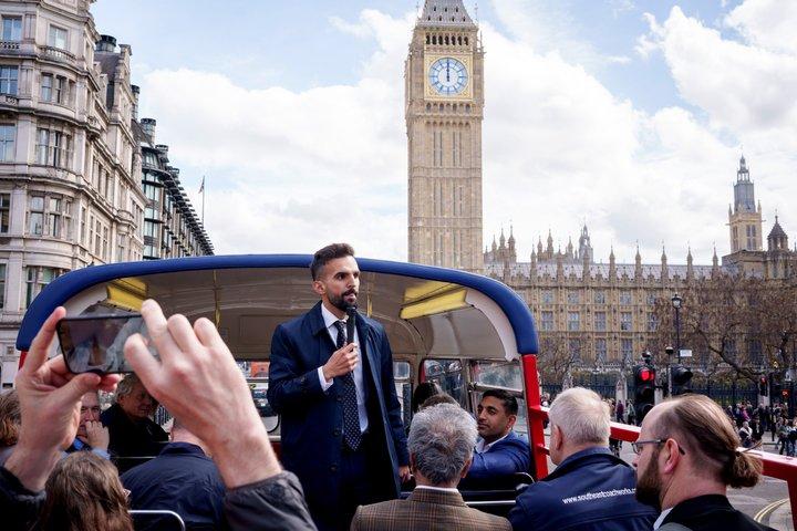 London’s First Electric Routemaster Bus Tour with Live Guide