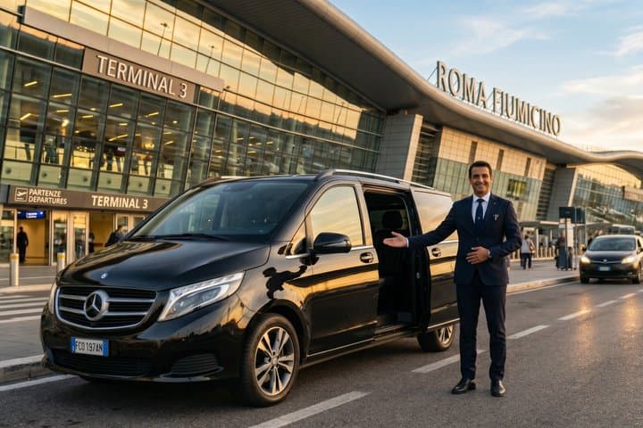 FCO Airport Private Transfer to/from Rome City or Civitavecchia