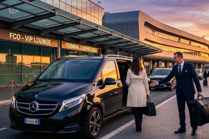 FCO Airport Private Transfer to/from Rome City or Civitavecchia