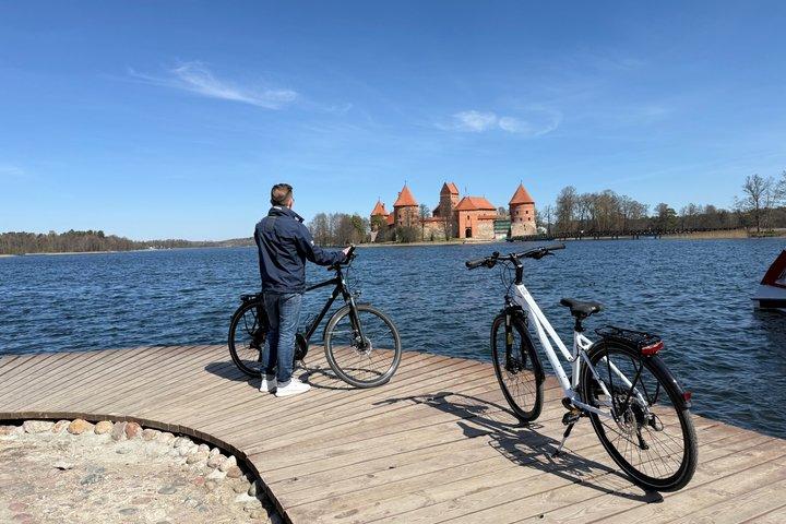 Full day Self-Guided trip to Trakai - bicycle rent for 24 h. and train tickets