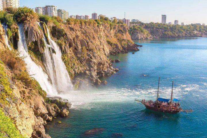 Antalya City Tour with Boat Tour and Waterfalls From Antalya