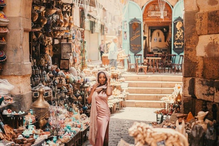 Cairo Tour Khan El Khalili ,Downtown ,Meal and Free Felucca