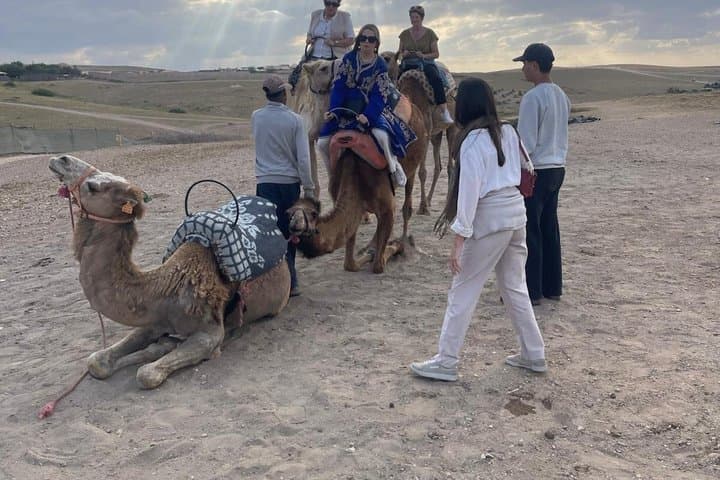 Marrakech desert tour dinner show & camel ride with sunset views