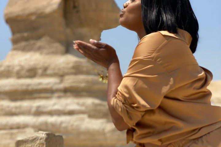 All inclusive Giza Pyramids, Sphinx, GEM Museum, from Hurghada