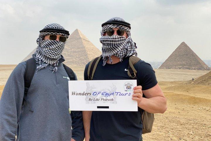 All inclusive Giza Pyramids, Sphinx, GEM Museum, from Hurghada