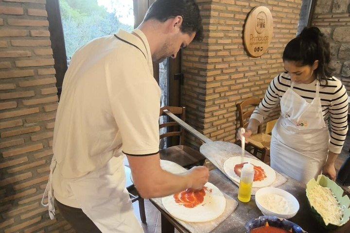 Sorrento Pizza Making Class, Dessert, Wine, Limoncello and Pickup
