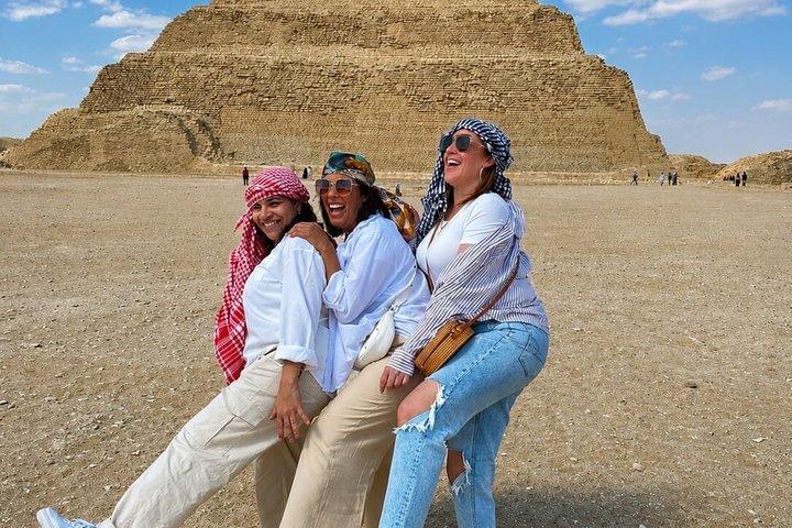 Private Giza Pyramids Tour with Golf Cart, Camel Ride & Breakfast