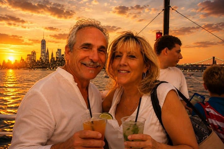 Happy Hour Statue of Liberty Express Sunset Sightseeing Cruise