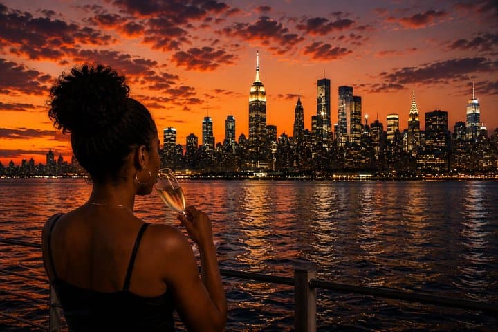 Happy Hour Statue of Liberty Express Sunset Sightseeing Cruise