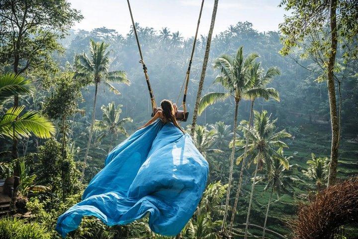 Bali Gorilla Face ATV Quad Bike Jungle Swing and Waterfall