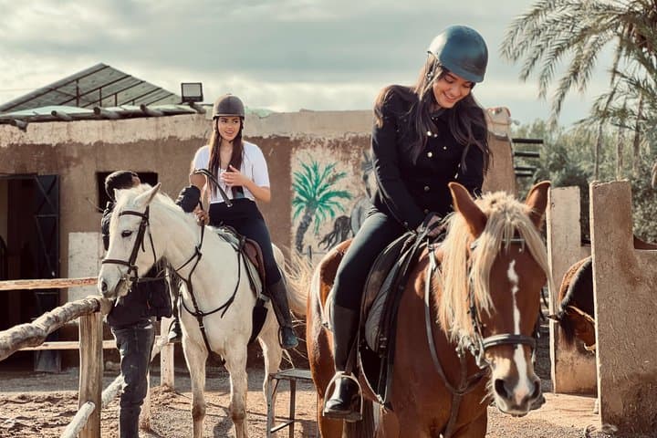 Sunset Horseback Ride in Marrakech’s Palmeraie pickup & drop-off