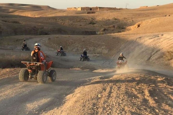 Marrakech: Agafay Desert ,Camel Ride & quad bike and Dinner show