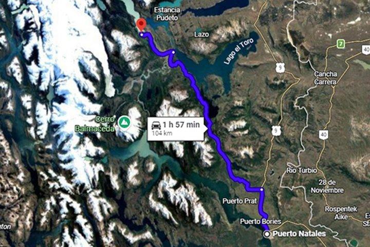 Transfer Puerto Natales Hotel Lago Grey Connection Navigation