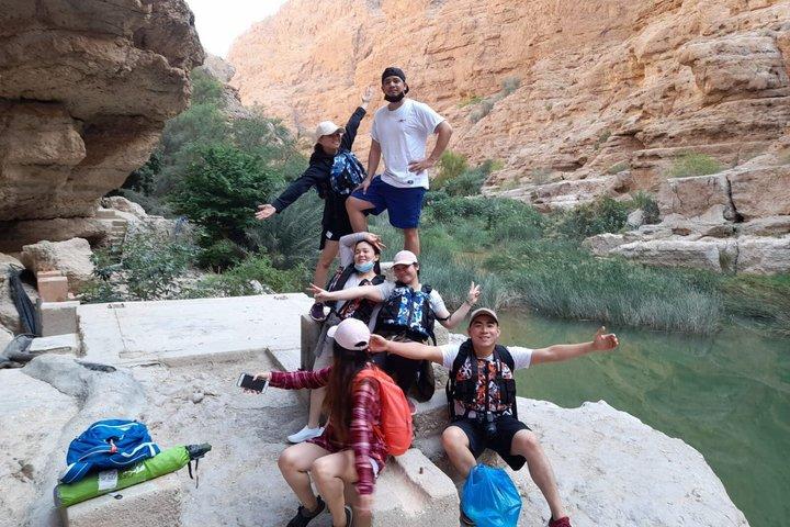 Sharing Tours to Wadi Shab with Sinkhole and Fins Beach