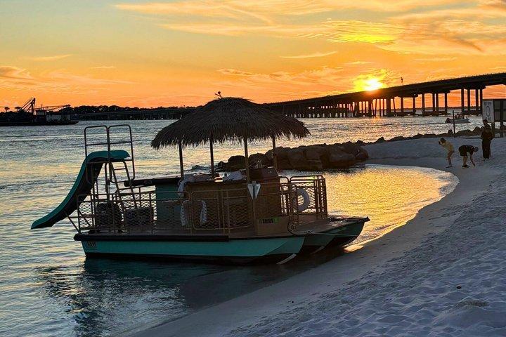 Floating Tiki Pub Sunset Cruise at Crab Island