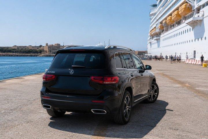 Rhodes Luxury Lindos Tour for Cruise Travelers in Mercedes GLB
