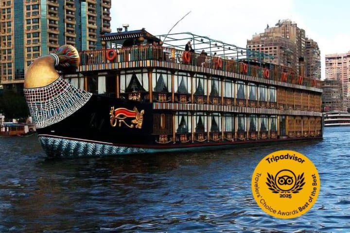 Sunset or night time Cairo Nile Dinner Cruise with live show