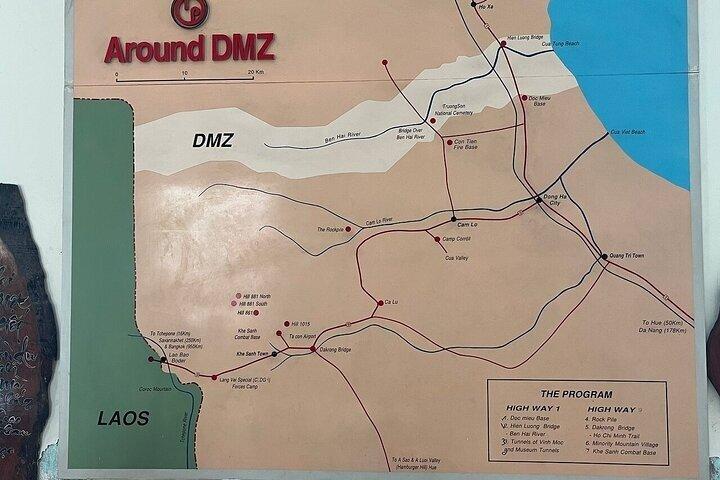 Full Day DMZ Tour Vinh Moc Tunnels and Khe Sanh Base from Hue