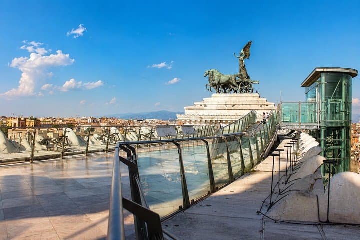 Vittoriano Access & 360° Panoramic Terrace with Audio Guide