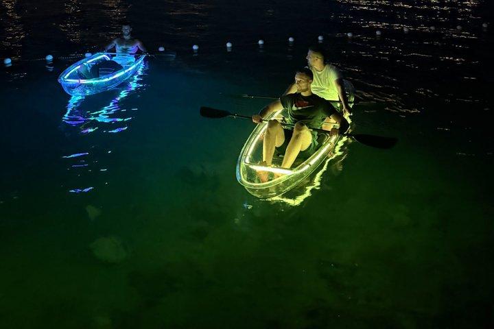 Glowing Sunset Kayak Tour with LED lights in Split