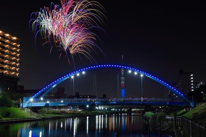Tokyo: Koto Fireworks Festival on Japanese traditional Houseboat