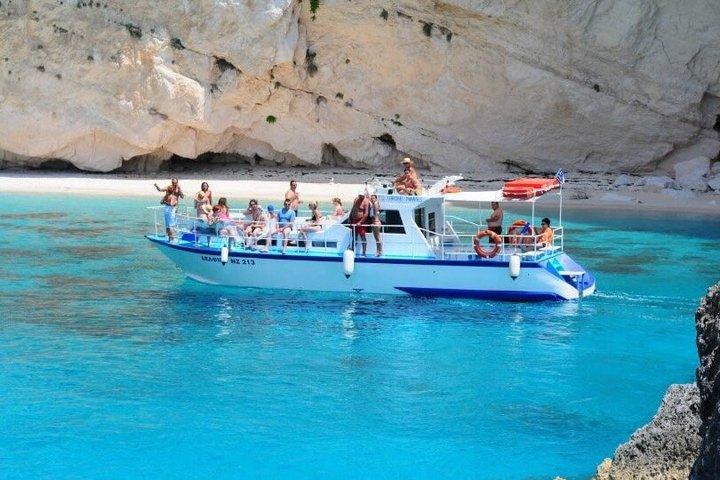 Zakynthos Shipwreck Beach and Blue Caves Boat Tour