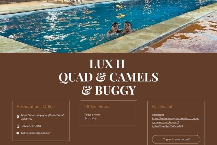 Marrakech Agafay Desert Quads&ATVs & Camel ride & Dinner shows