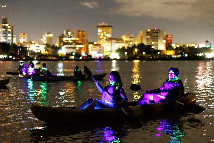 San Juan Glow Paint Night Kayak & Amazing Views in Condado Lagoon