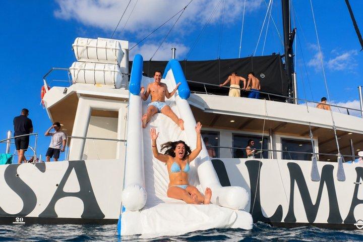 Luxury catamaran excursion with BBQ, snorkeling and VIP area option
