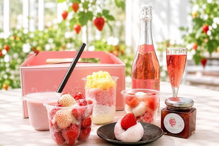 Premium Strawberry & Tokyo City Cruise on Open-Top Bus